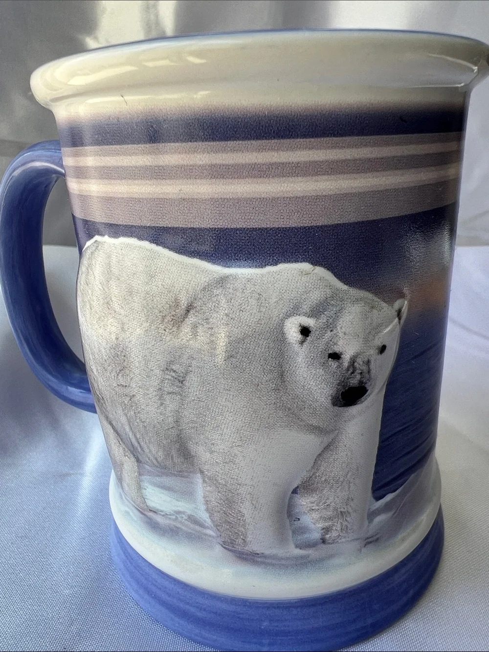 Sea World Polar Bear Family Scenic 3D Embossed coffee Mug